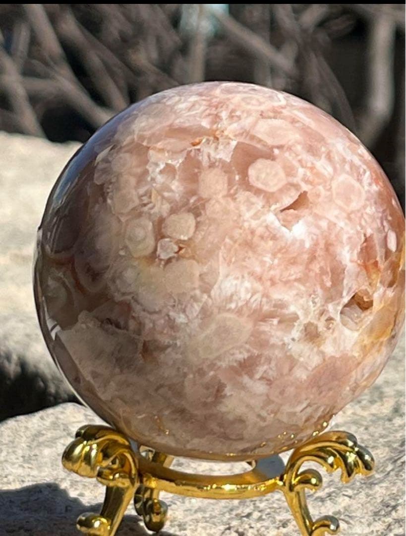 【良縁引き寄せ・恋愛運アップ】笑口！ピンクアメジスト・桜瑪瑙⭐️台座MM9