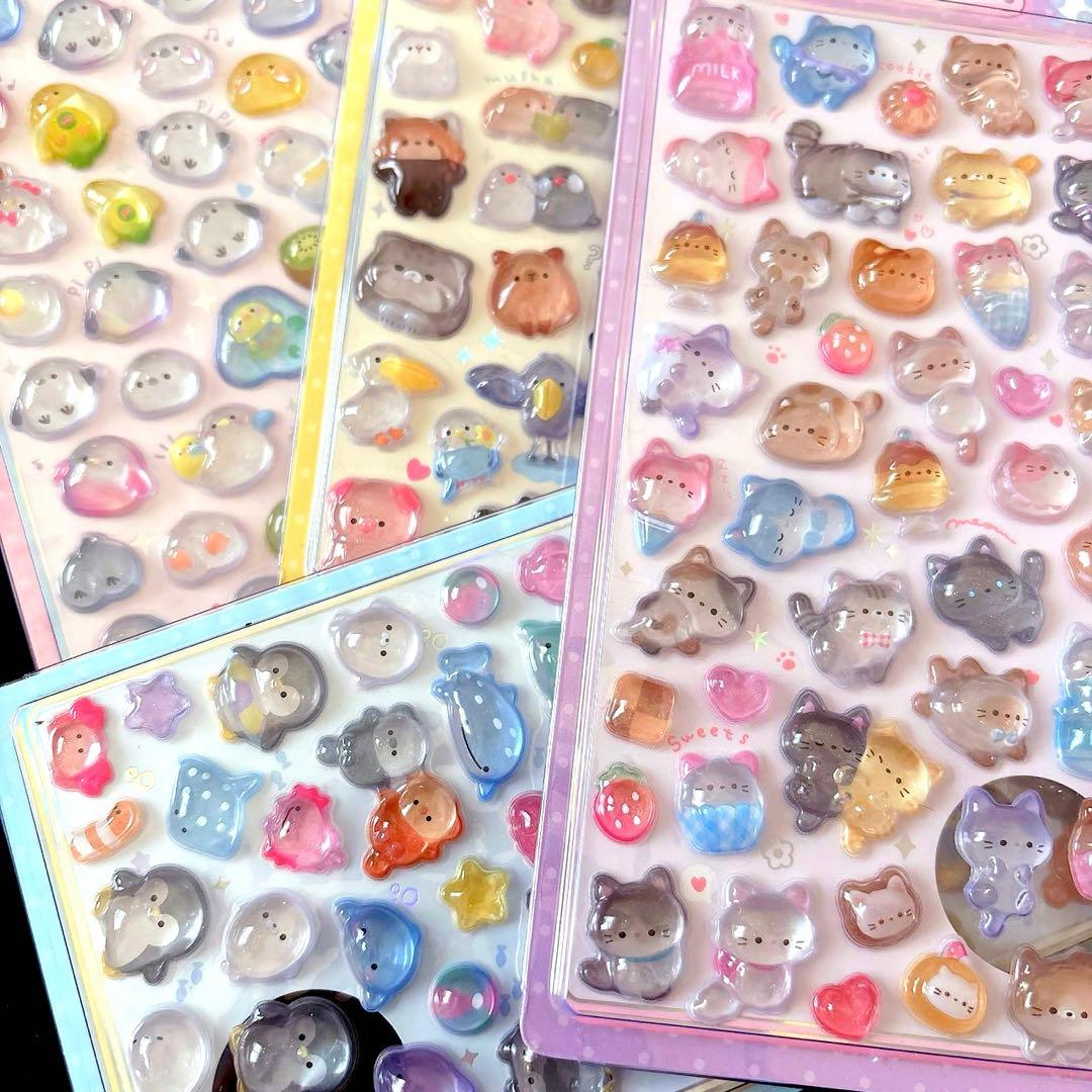 ボンボンドロップシール♥正規品♥イオン限定♥あにまるꕤ︎︎きゃっとꕤ︎︎ボンドロ 4種
