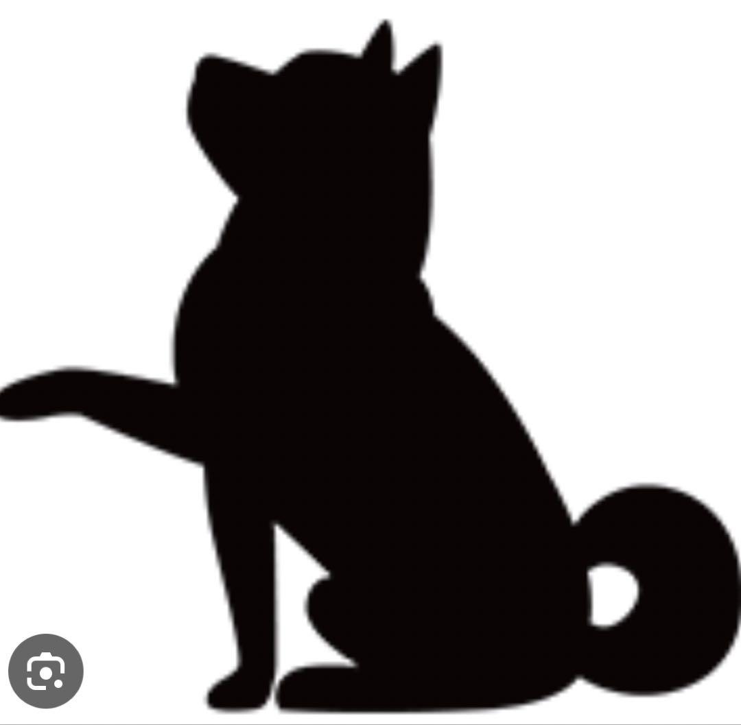 ネコ、犬シルエット　ミニ貝殻