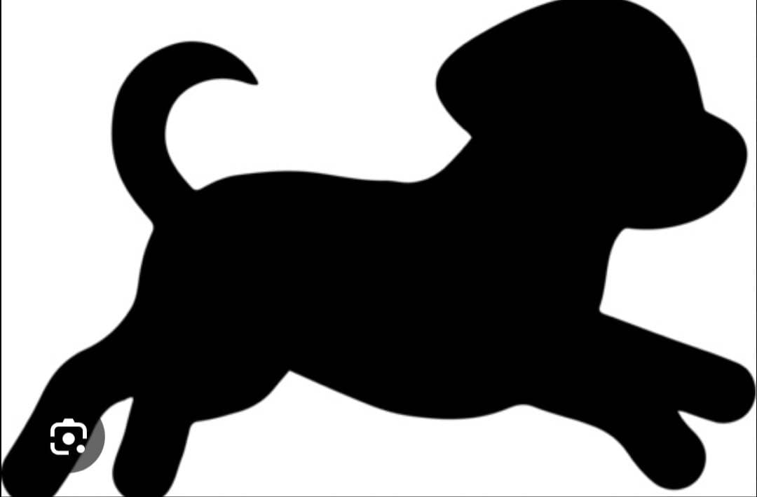 ネコ、犬シルエット　ミニ貝殻