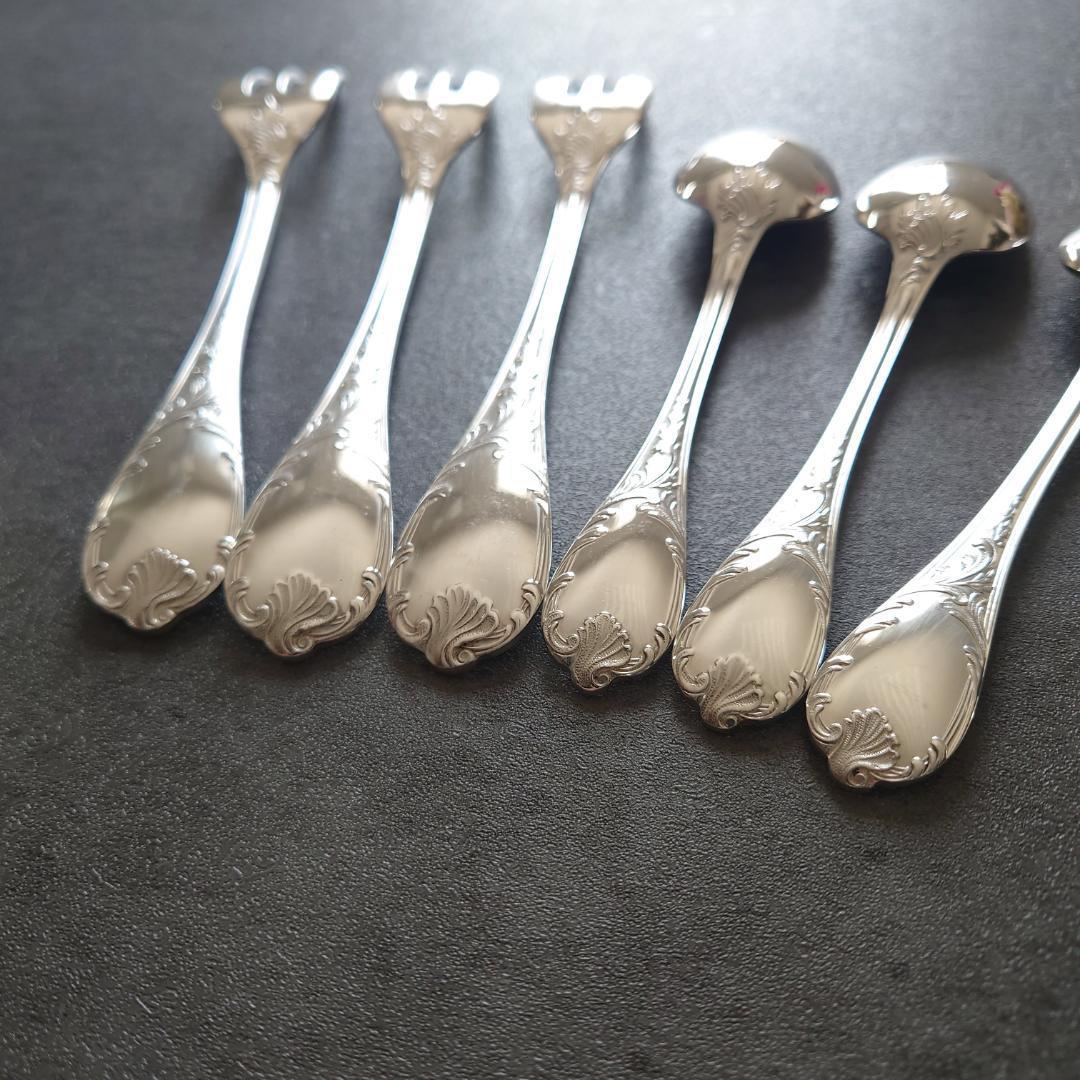 クリストフル マルリー ケーキフォーク コーヒースプーン 6点