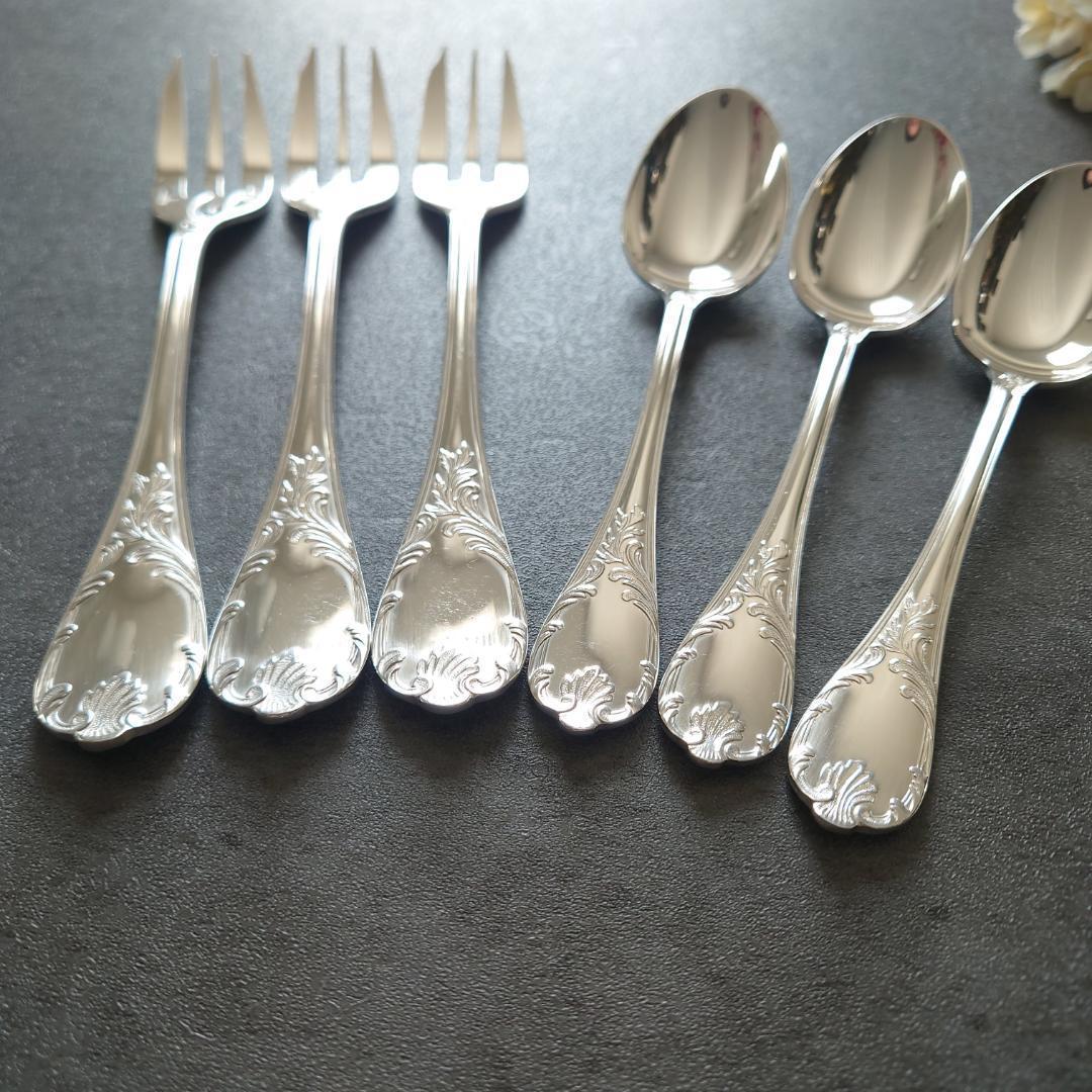 クリストフル マルリー ケーキフォーク コーヒースプーン 6点