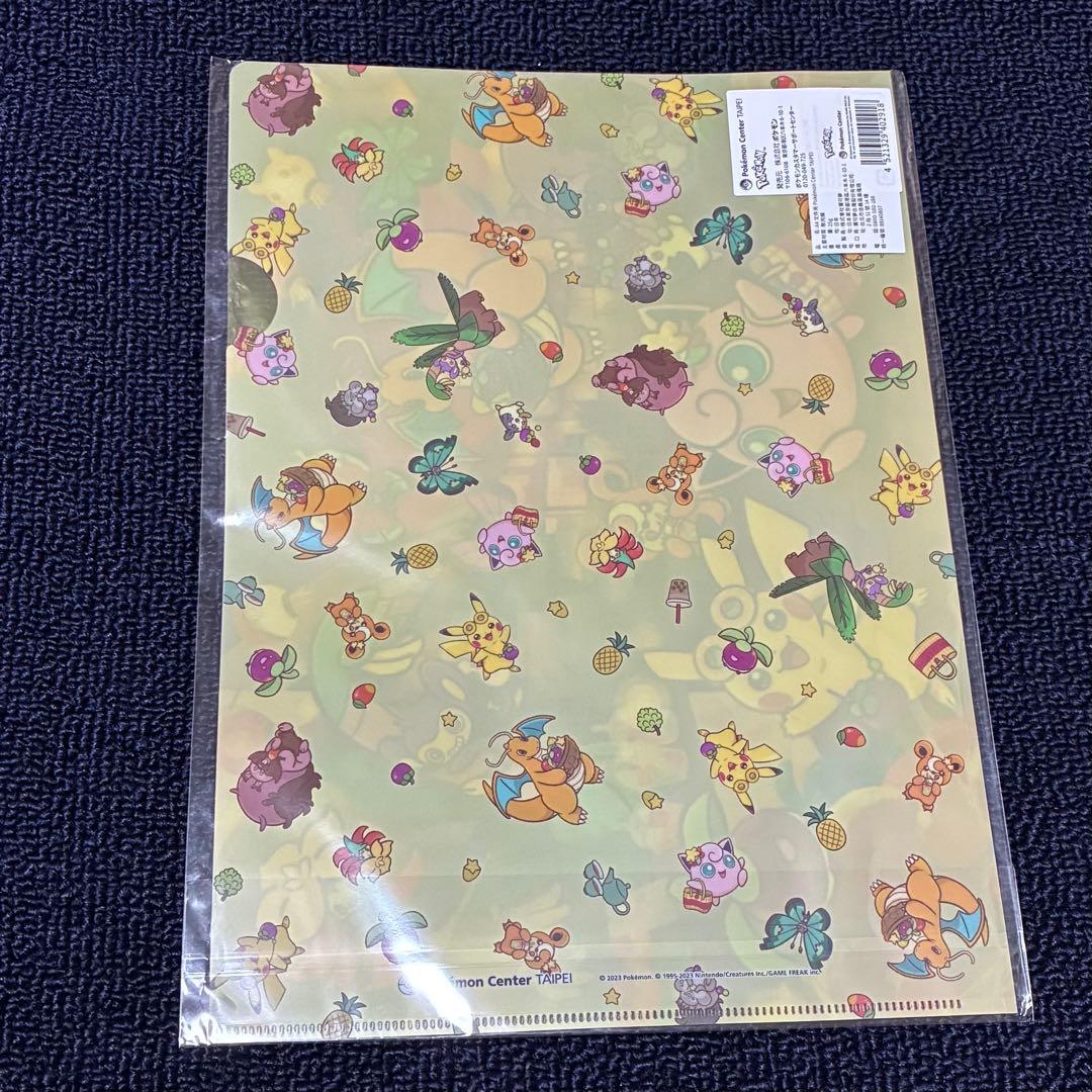 【台湾限定】ポケモンセンター台北 ピンバッジ・クリアファイル キーホルダーセット