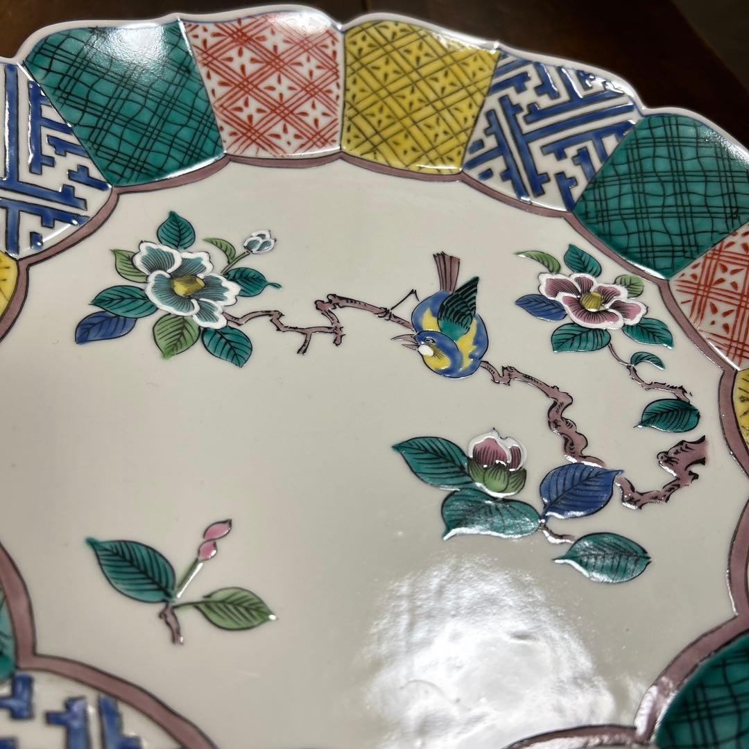 九谷焼　星峯窯　飾り皿　大皿　オードブル皿　32㎝　美術品　工芸品