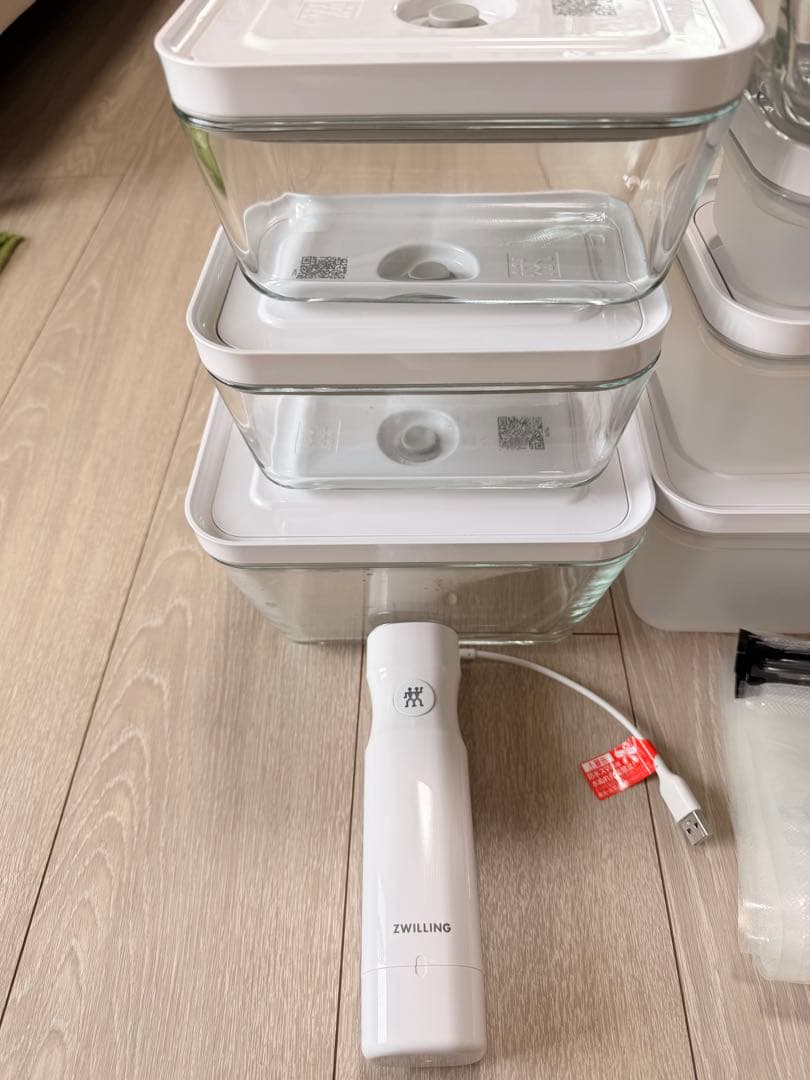 ツヴェリング　真空容器　セット　ポンプ付