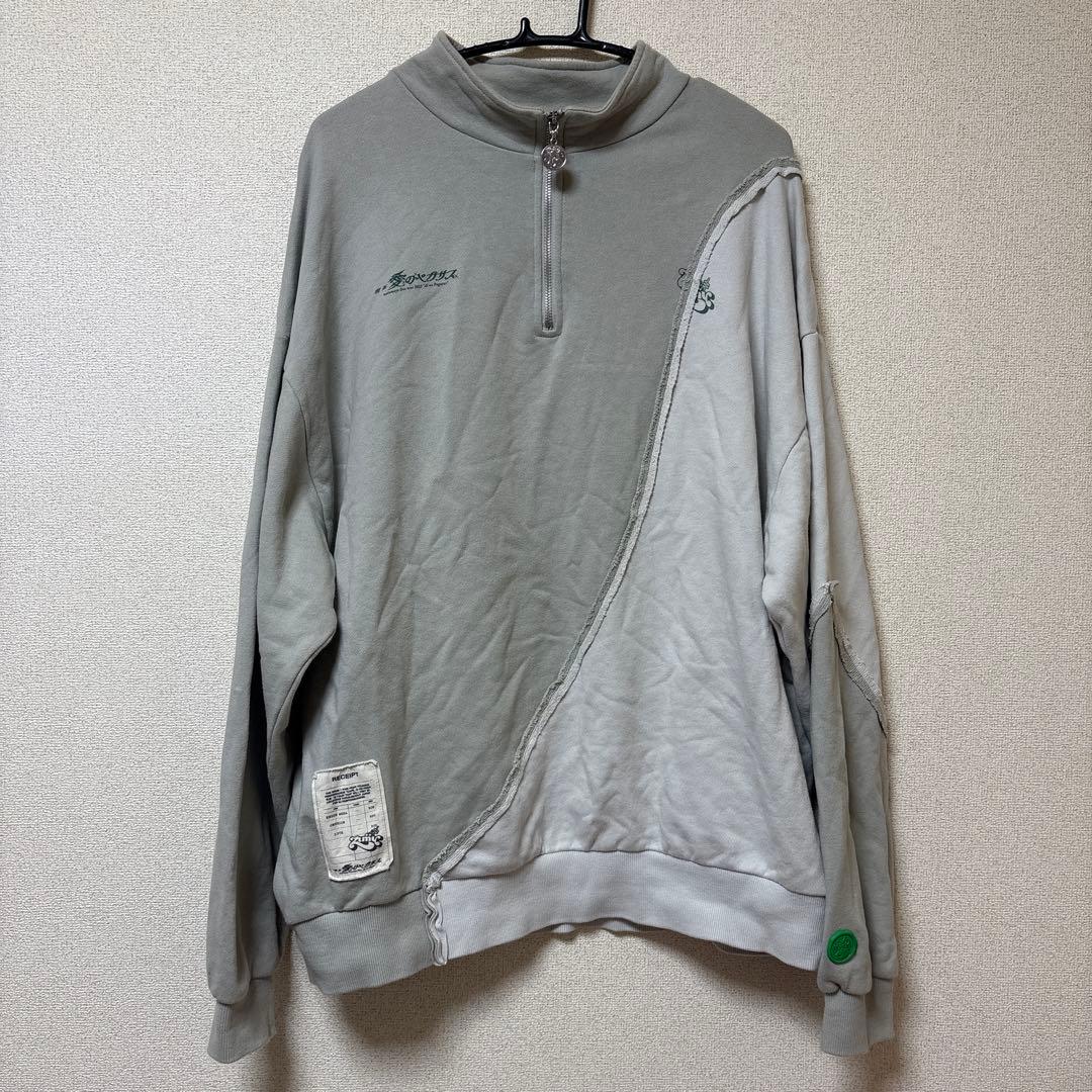 ずっと真夜中でいいのに。　ずとまよ　Half Zip Sweat グレー　XL