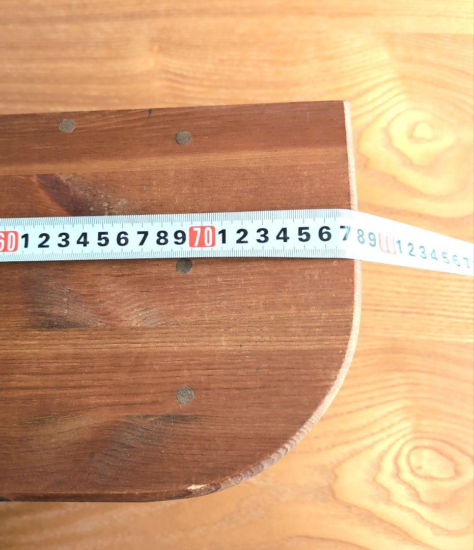 【新品】カントリー調パイン材シェルフ棚 　麦穂模様入り　サイドスカロップエッジ