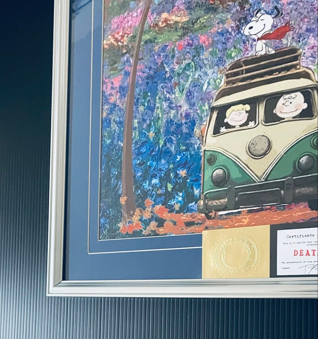 額付き(Wマット)/DEATH NYC/アートポスター/スヌーピー /モネ/