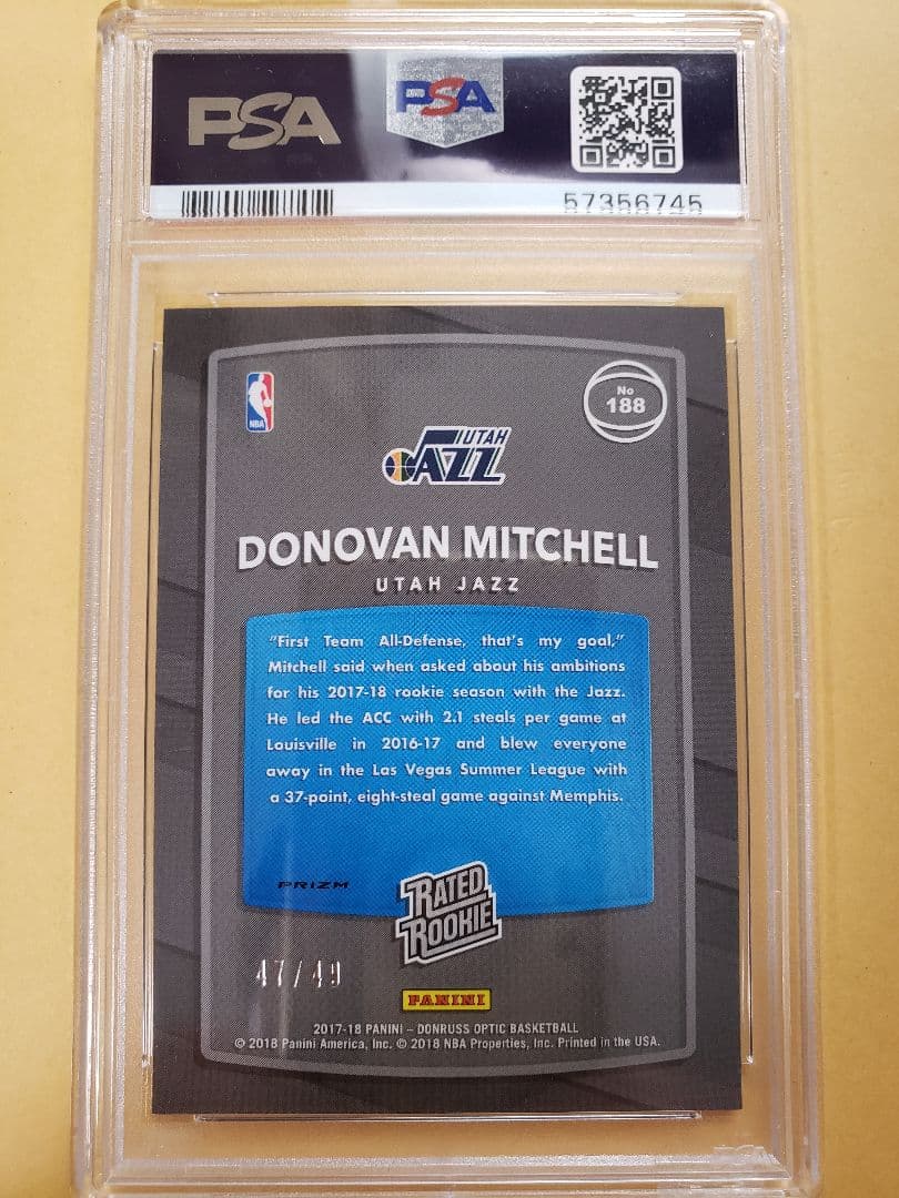 49シリ ドノバンミッチェル ブループリズム チームカラー 2017オプティック