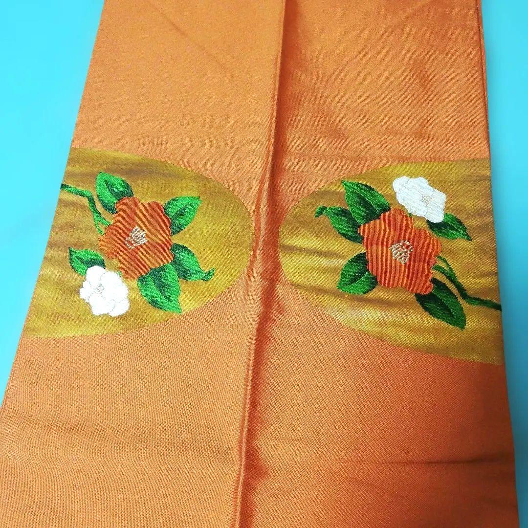 coco 　ご相談用 帯リメイクバッグ　黒　橙色