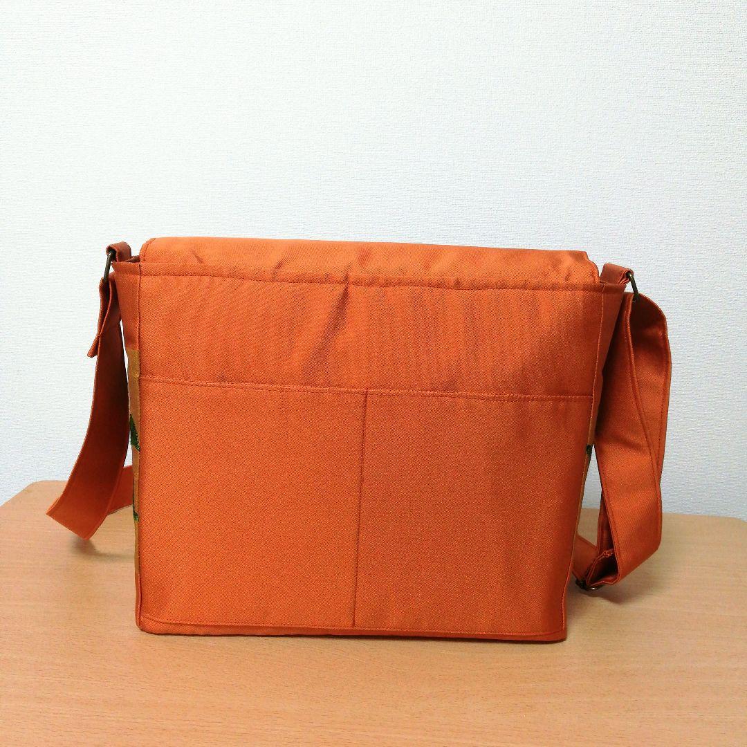 coco 　ご相談用 帯リメイクバッグ　黒　橙色