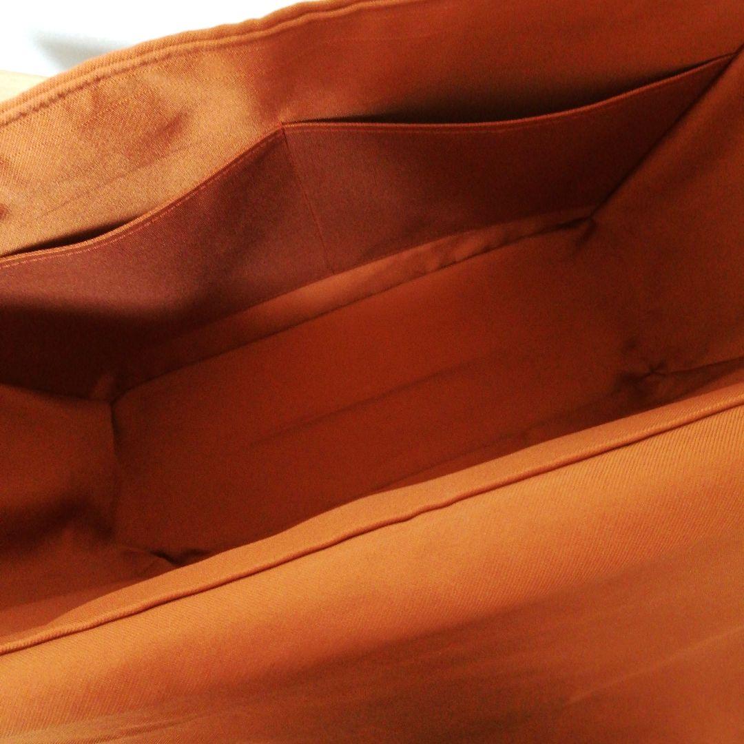 coco 　ご相談用 帯リメイクバッグ　黒　橙色