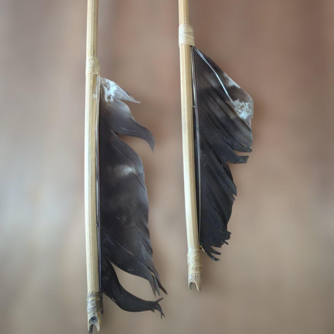 アイヌ民族　花矢　祭具　 2本セット