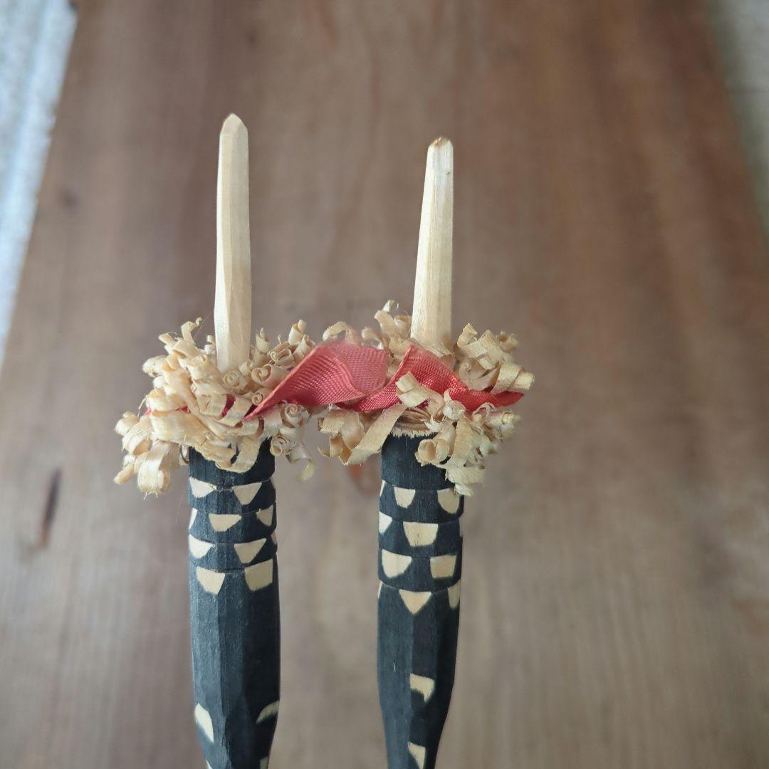 アイヌ民族　花矢　祭具　 2本セット
