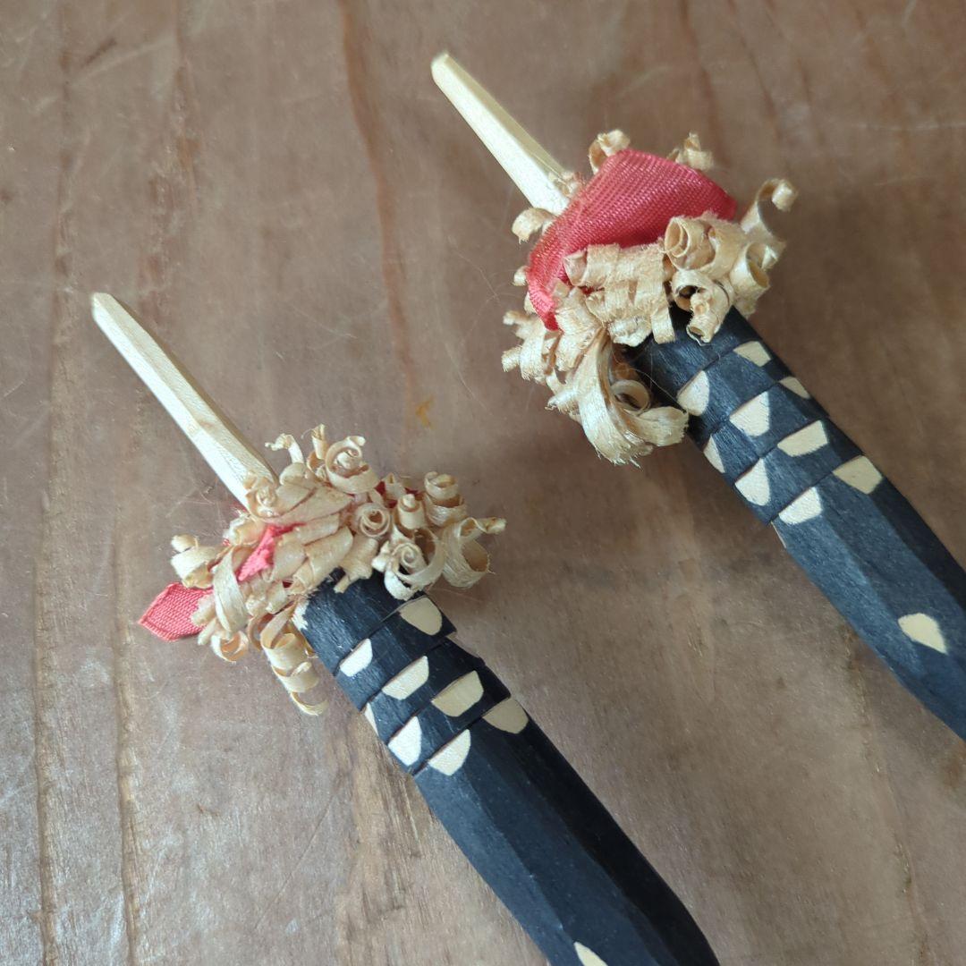 アイヌ民族　花矢　祭具　 2本セット