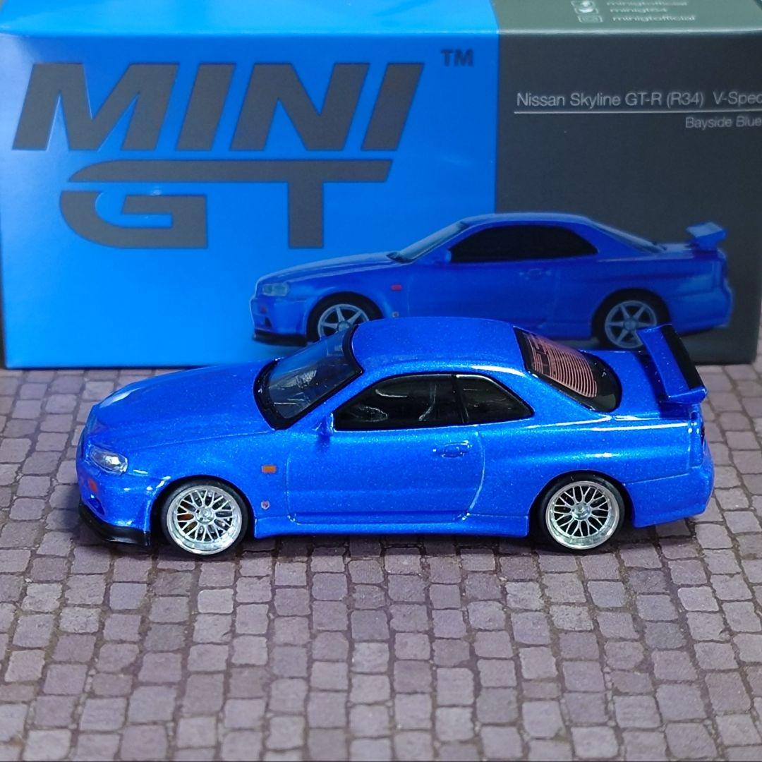 カスタムミニカー 1/64 MINI GT スカイラインGT-R R34 トミカ