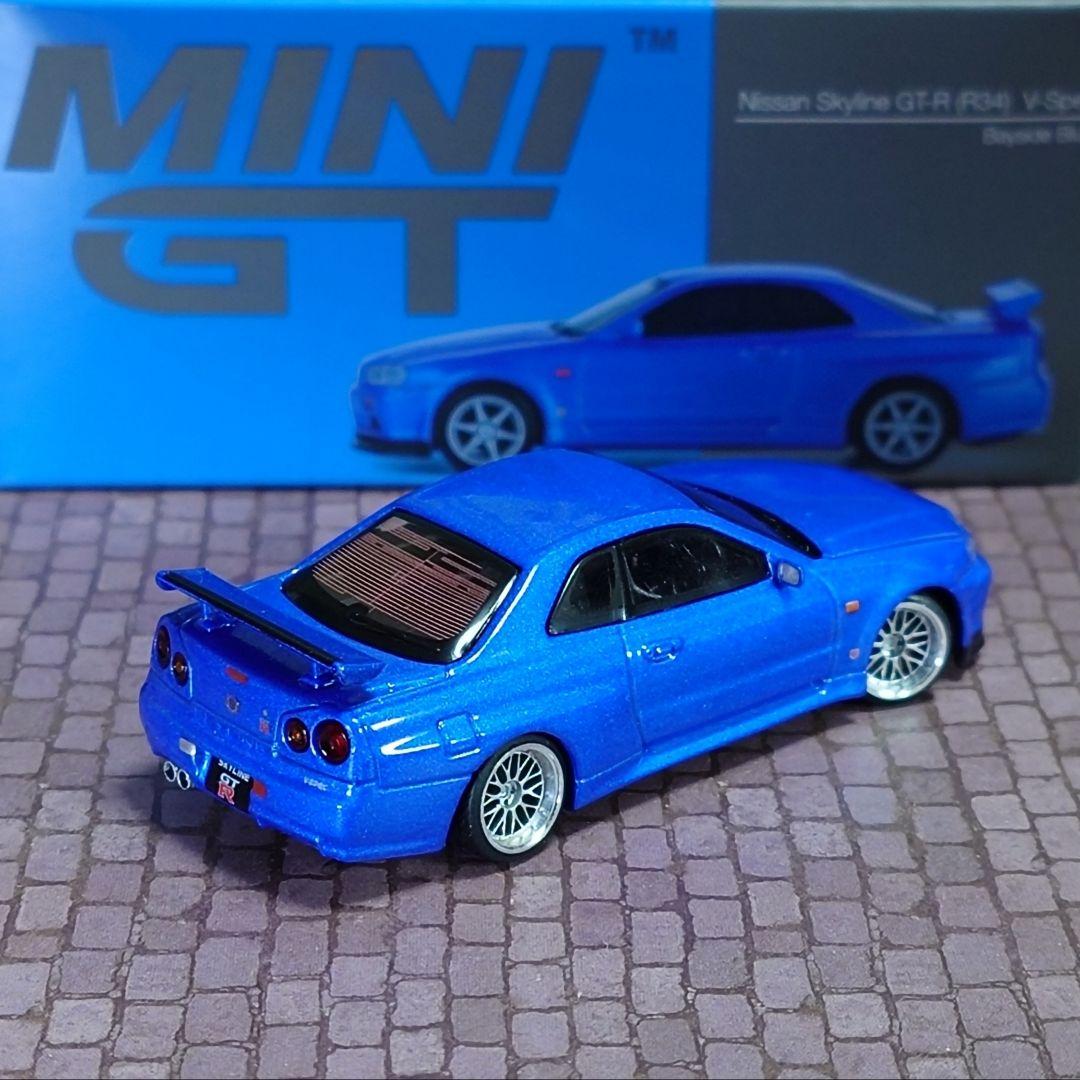 カスタムミニカー 1/64 MINI GT スカイラインGT-R R34 トミカ