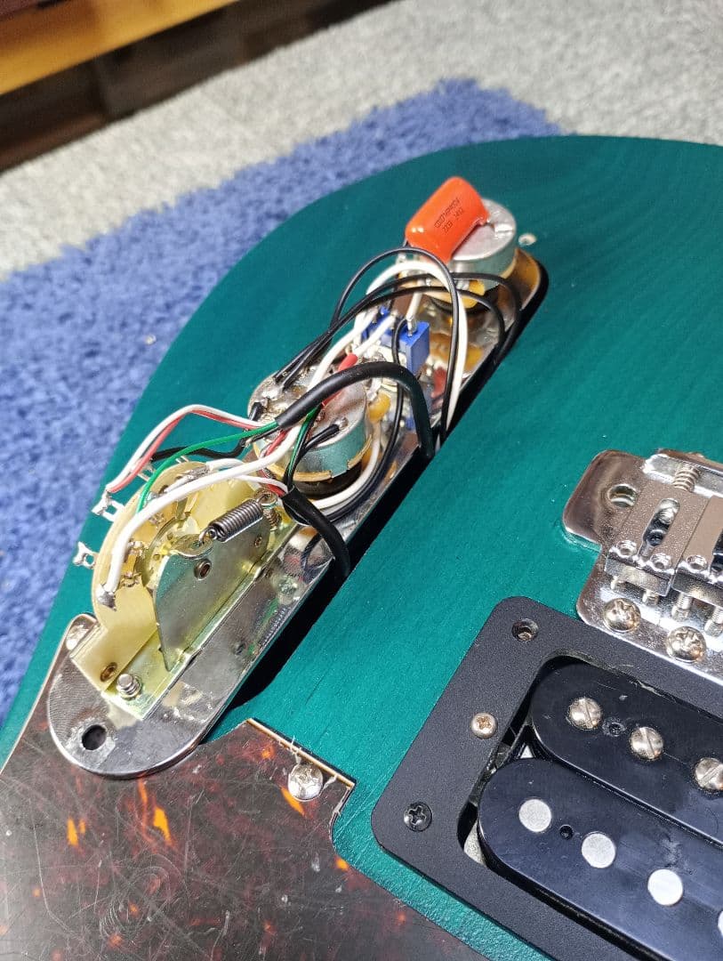 h*5様 テレキャスター 2ハム ピックガード2枚 フルラッカー塗装セミハードケ