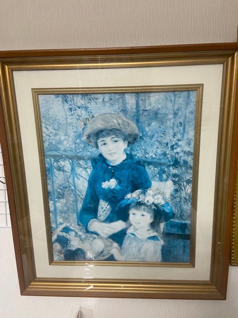 高級輸入美術複製画 ルノワール 《 二人の姉妹 －テラスにて－ 》