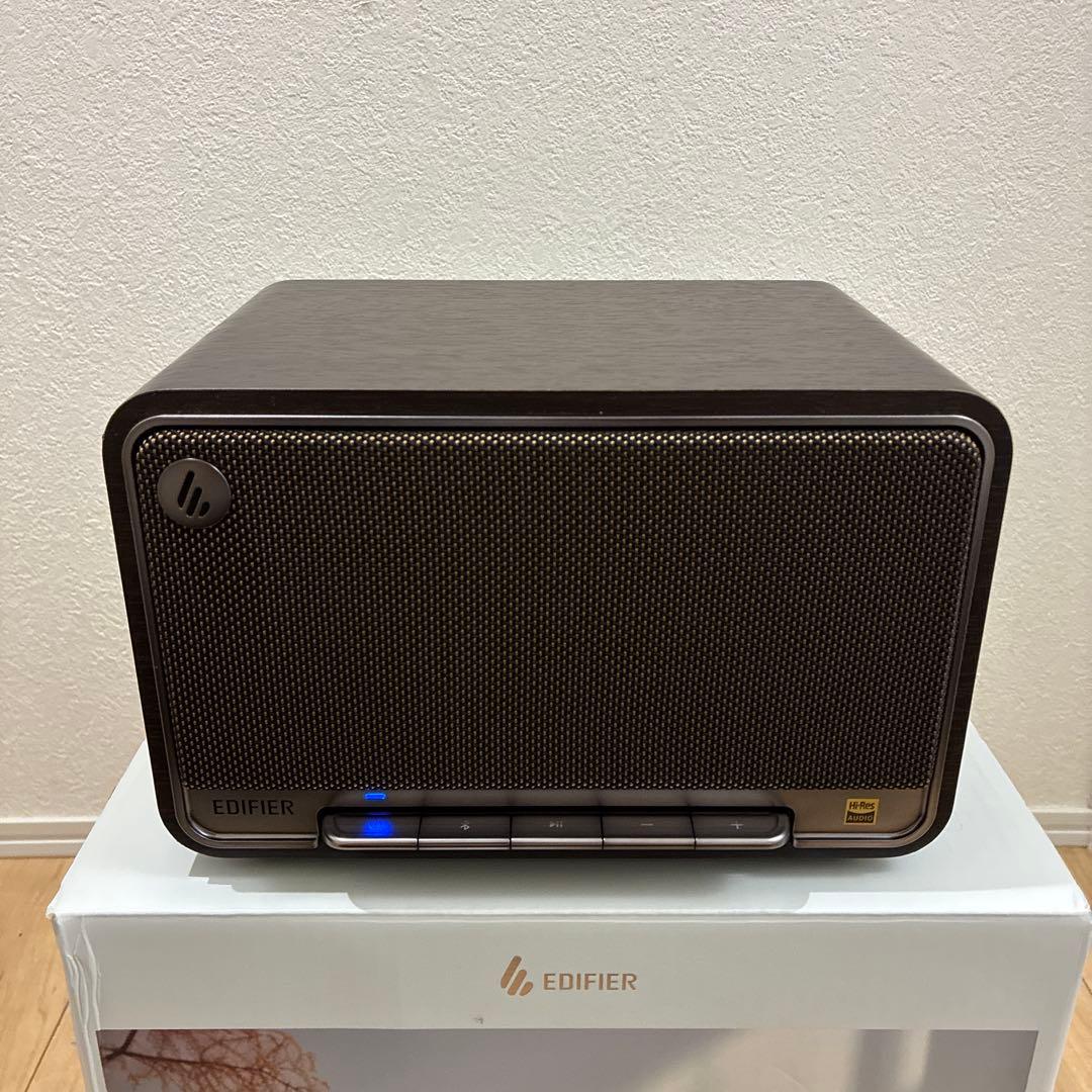 EDIFIER D32 ワイヤレススピーカー　木目　黒ブラック