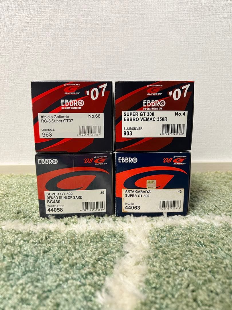EBBRO SUPER GT 1/43 ミニカー 4台セット