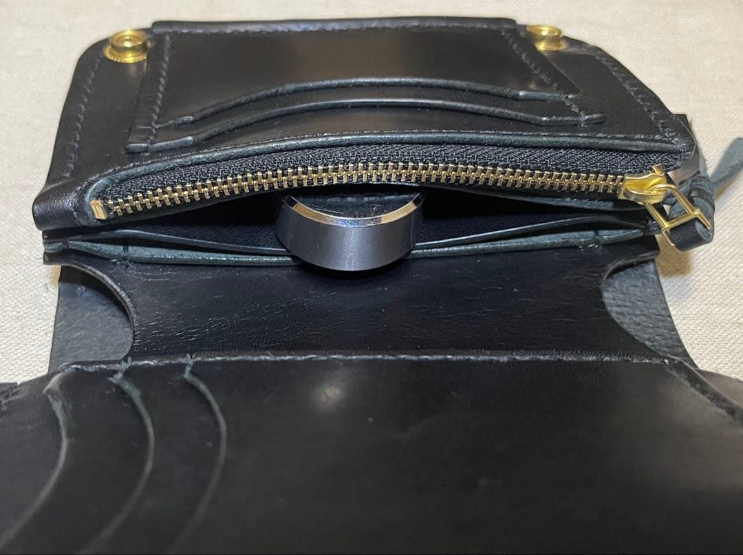 ミドル トラッカーウォレット 姫路レザー タンニン鞣し