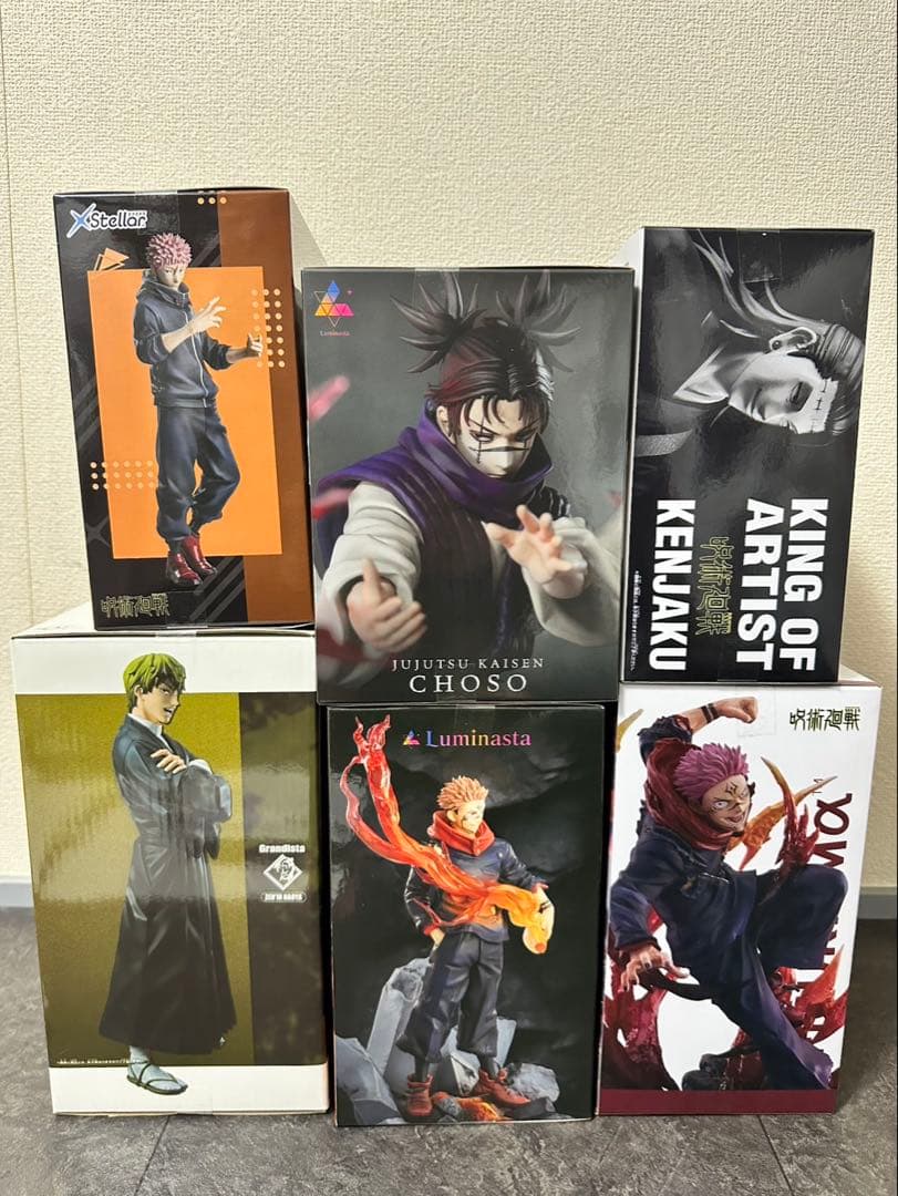 最新含む　呪術廻戦 フィギュア 6点 セット 虎杖 宿儺 羂索 脹相 禪院直哉