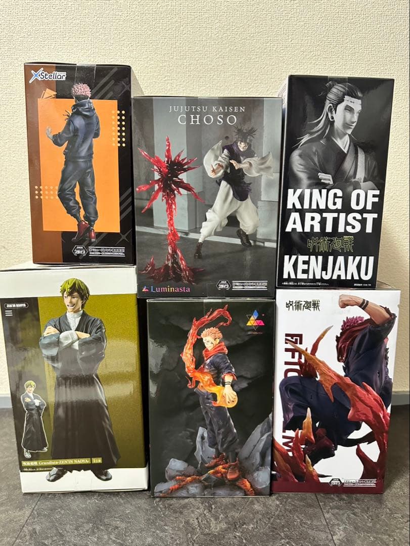最新含む　呪術廻戦 フィギュア 6点 セット 虎杖 宿儺 羂索 脹相 禪院直哉