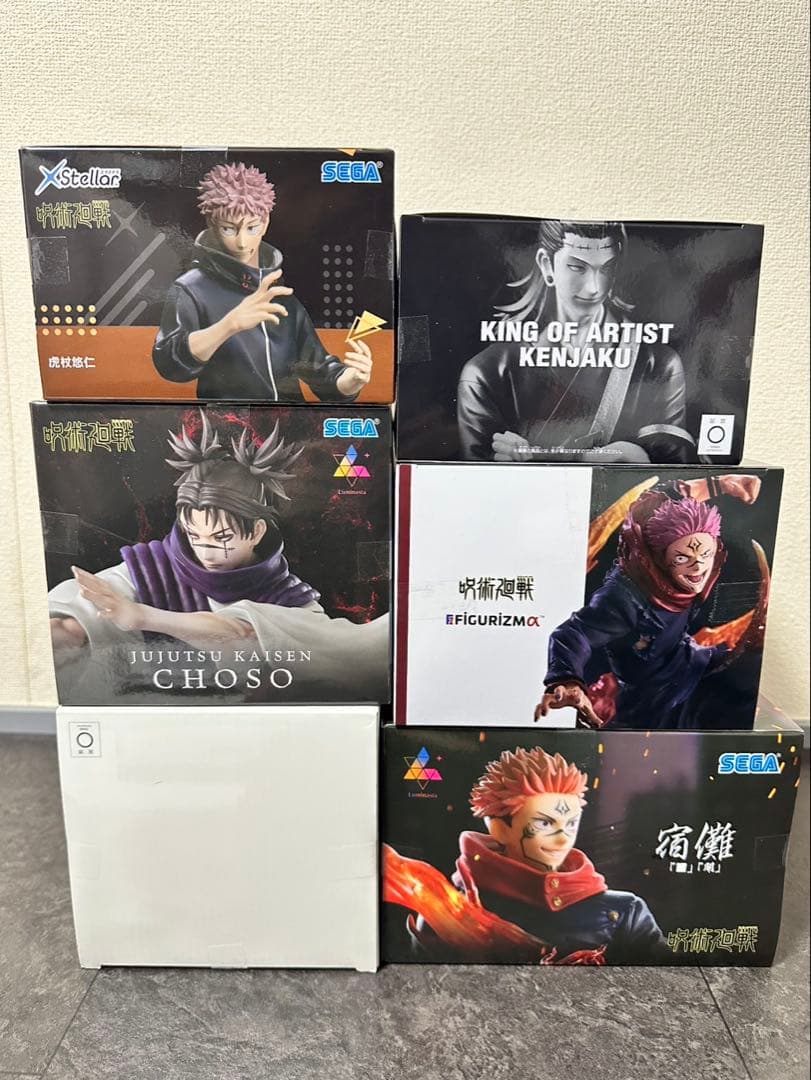 最新含む　呪術廻戦 フィギュア 6点 セット 虎杖 宿儺 羂索 脹相 禪院直哉