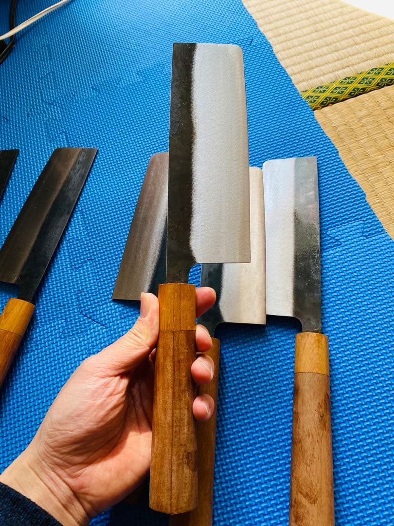 菜切り包丁 6本セット 木製ハンドル 165x57mm 特別値段