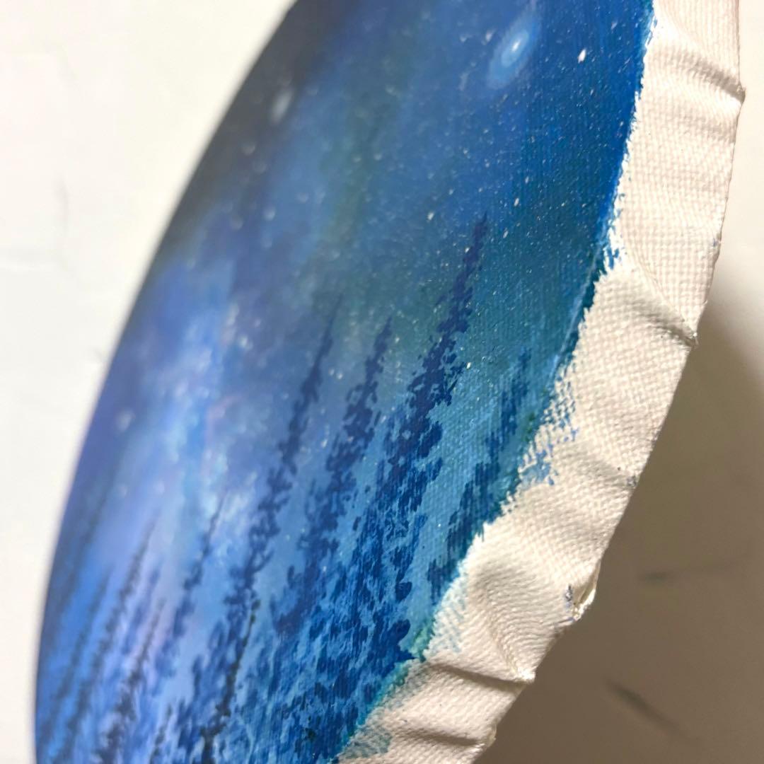 【一点物】夜空のカケラ｜オイルパステル画 原画 インテリア絵画