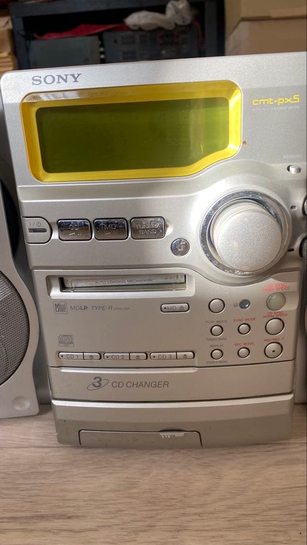 完動品/希少】SONY MD/CD コンポ CMT-PX5 3CDチェンジャー