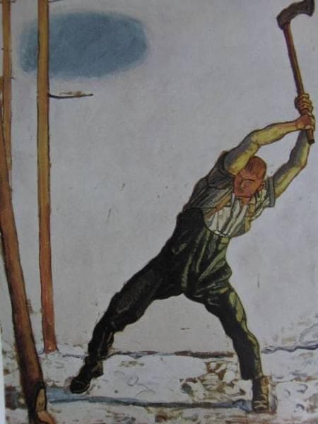 ホドラー、樵夫、希少額装用画集、新品額装付、状態良好