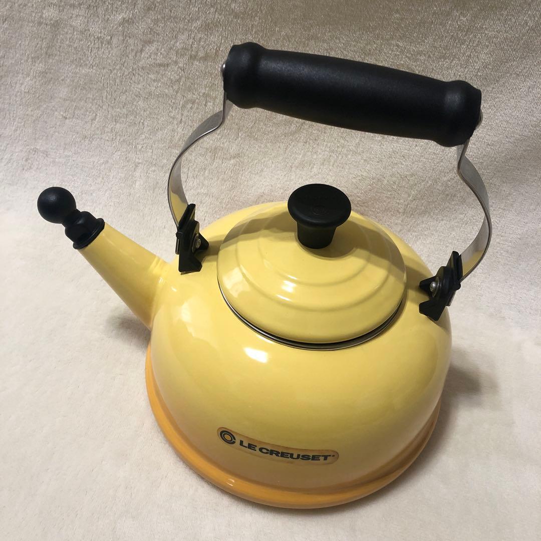 未使用 ル・クルーゼ 生産終了品 1.6L イエロー ケトル やかん 廃盤