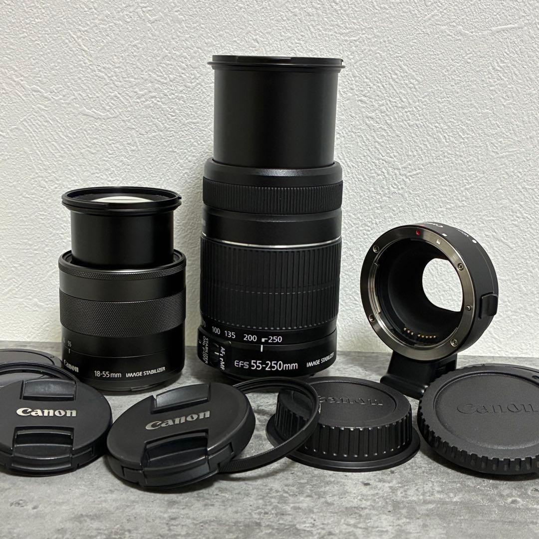 ⭐️美品⭐️キャノン Canon EOS M6 ブラック &ダブルズームレンズセット