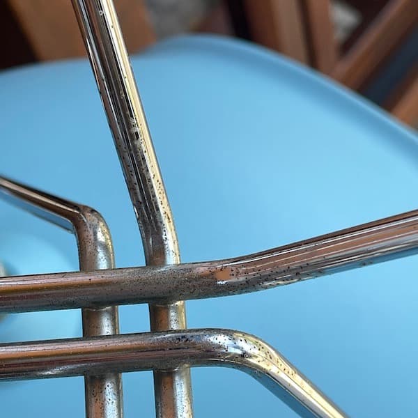 ハーマンミラー　イームズ　サイドシェルチェア　プラスチック　eams ブルー