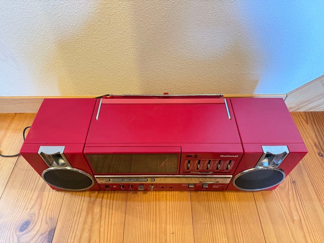 National RX-C45 ナショナル　ラジカセ　赤色　レッド