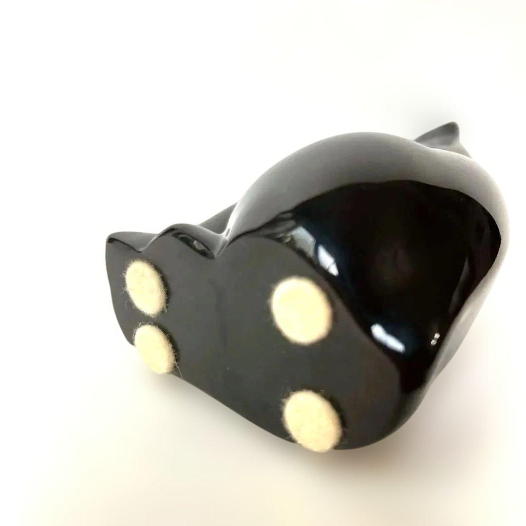 【稀少】オールド バカラ BACCARAT 16cm 黒猫