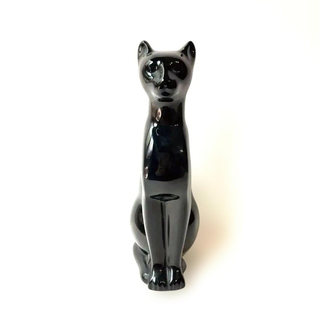 【稀少】オールド バカラ BACCARAT 16cm 黒猫