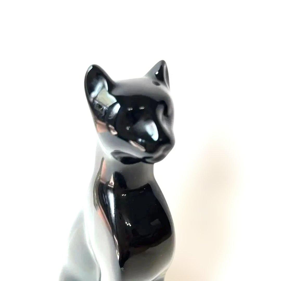 【稀少】オールド バカラ BACCARAT 16cm 黒猫