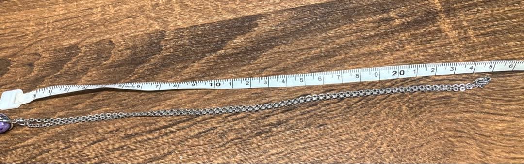 天然石　チャロアイト　勾玉　ネックレス