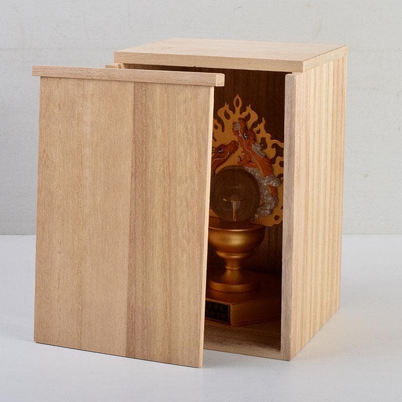 ヒデ　仏教美術　阿含宗　二大龍王守護　如意宝珠御宝塔　共箱　C　8890