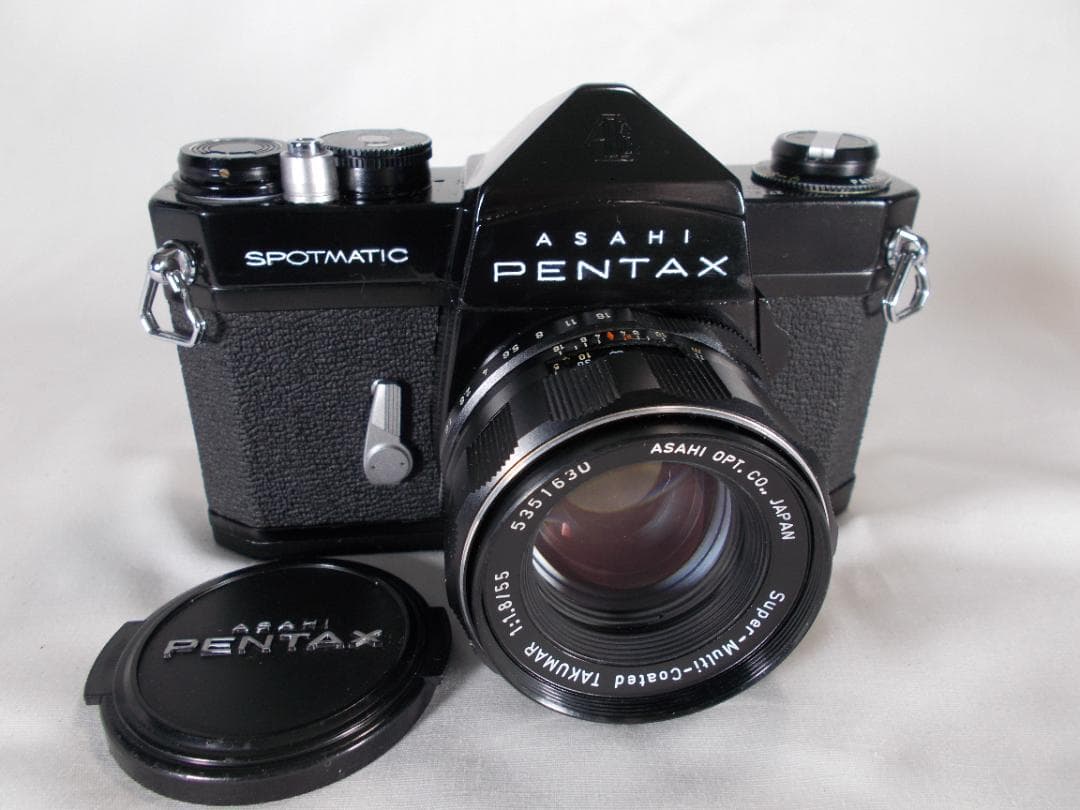 フィルムカメラ 整備済 完動品　Pentax SP + f/1.8　R178