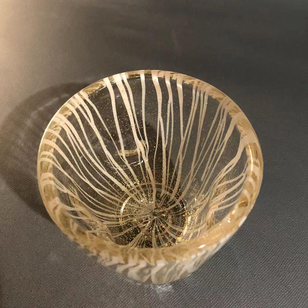 玻璃の匠 吉田勝美作　 硝子製 美品　ヴェネツィアガラス技巧