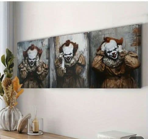 木枠入り☆ 超軽量 ペニー・ワイズ ジョーカー 三部作 アート 3セット