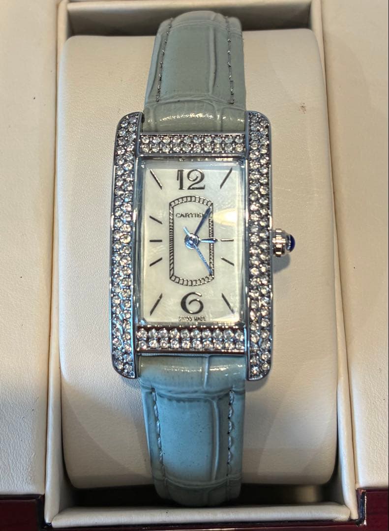 カルティエ ノベルティ クォーツ 腕時計 電池交換済み