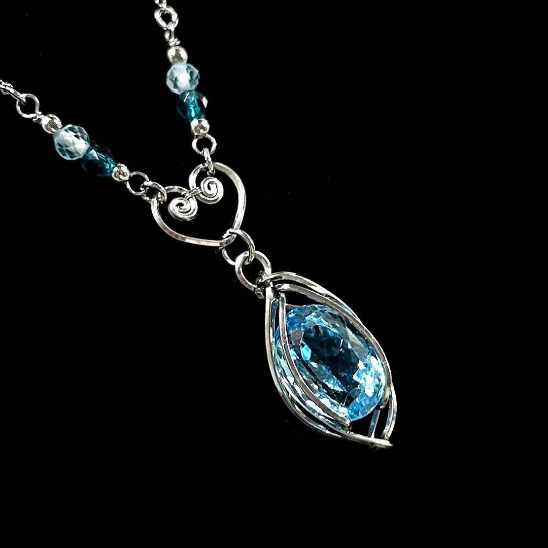 専用ページ☆天然石オレンジガーネット&レインボームーンストーン☆ワイヤーラップ