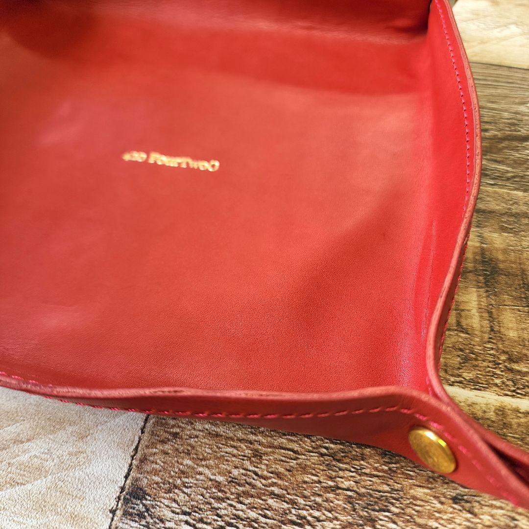 ②【新品未使用】420 FourTwoO レザートレイ レッド