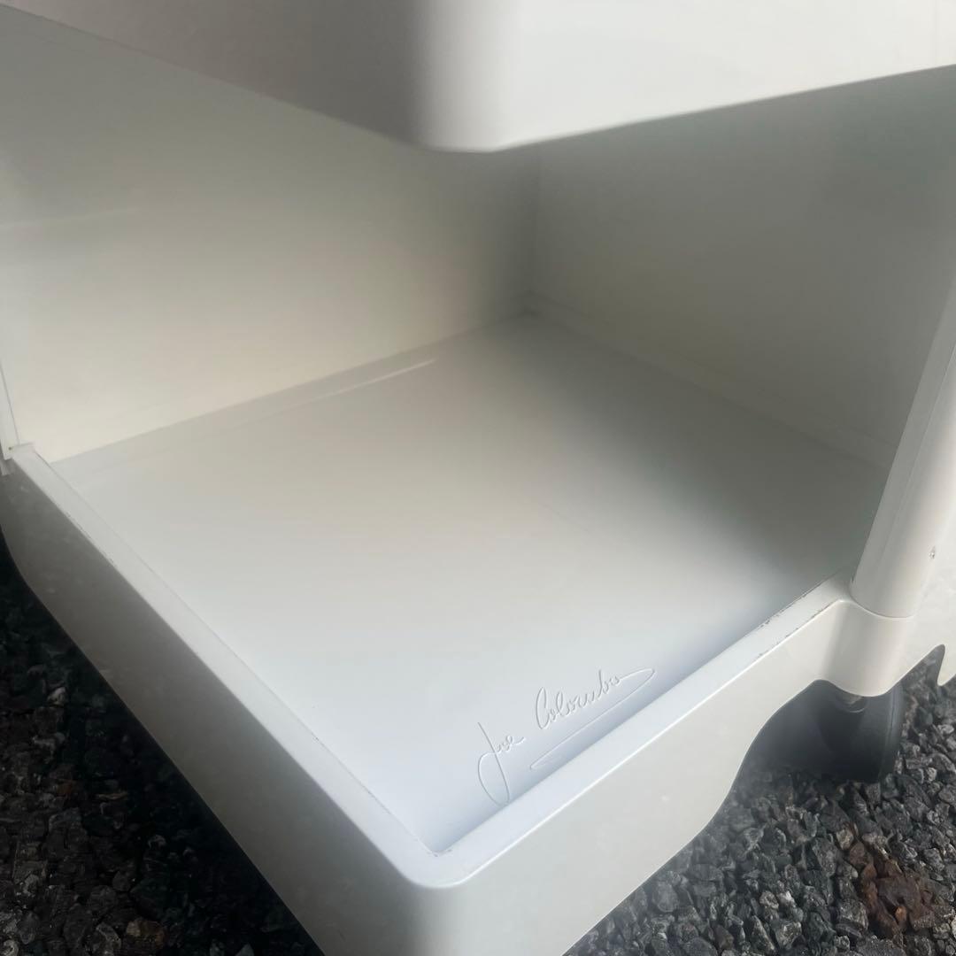 【良品】BOBY WAGON ボビーワゴン 3段5トレイ WHITE