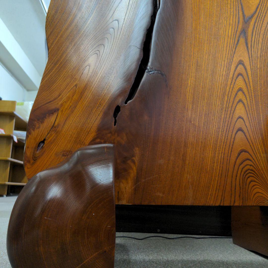 【明谷憲一】最終 未使用 けやき ついたて 衝立